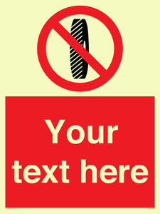 Custom Do Not Change Grinding Wheel Sign